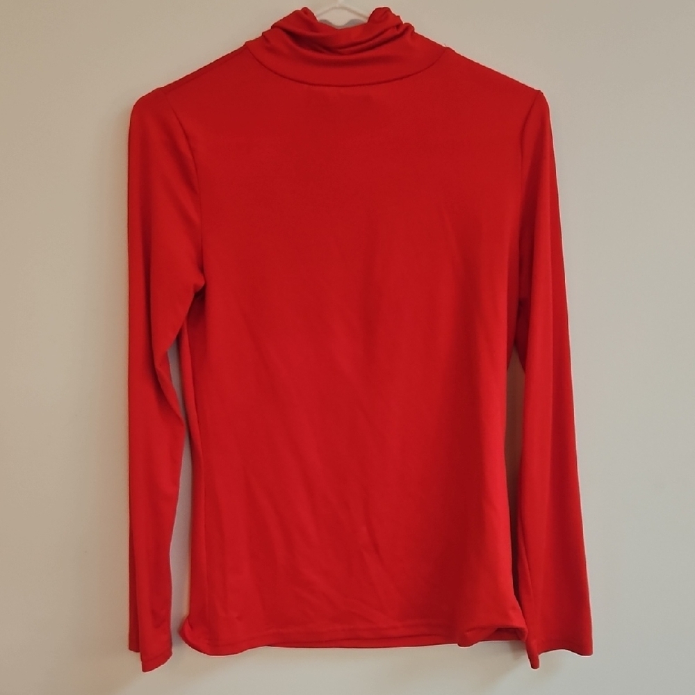 Doublju Vibrant Red Long Sleeve Top